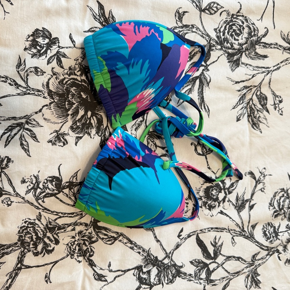 Colorful abstract Bikini Top